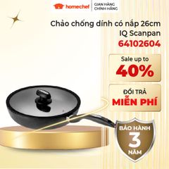 Chảo Chống Dính Scanpan IQ 26cm - An Toàn Cho Sức Khỏe, Dùng Bếp Từ, Lò Nướng, Bảo Hành 3 Năm, Thiết Kế Sang Trọng, Dễ Dàng Vệ Sinh