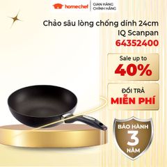 Chảo chống dính Scanpan IQ 24cm - Chảo bếp từ, an toàn sức khỏe, bảo hành 3 năm, hàng chính hãng, thiết kế Đan Mạch