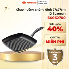 Chảo Nướng Chống Dính Scanpan IQ 27cm - Công Nghệ GreenTek An Toàn, Phù Hợp Dùng Trong Lò Nướng, Bảo Hành 3 Năm