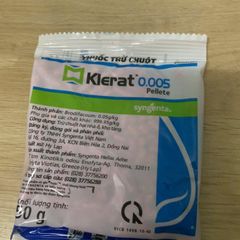 Thuốc Diệt Chuột Klerat 0.005g Viên Nén 50G - An Toàn, Hiệu Quả, Dễ Dùng, Giải Pháp Chống Chuột Tại Nhà và Kho Tàng