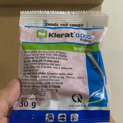 Thuốc Diệt Chuột Klerat 0.005g Viên Nén 50G - An Toàn, Hiệu Quả, Dễ Dùng, Giải Pháp Chống Chuột Tại Nhà và Kho Tàng