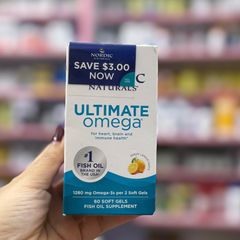 100% hàng mỹ – Nordic Naturals Ultimate Omega 60 viên 1280 mg  hỗ trợ tim mạch, não bộ và miễn dịch nordic naturals omega 3