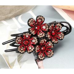 Kẹp Tóc Hình Hoa Đính Đá Thời Trang Xinh Xắn Cho Nữ - Phụ Kiện Tiệc, Du Lịch, Bình Thường, Thân Thiện Với Môi Trường