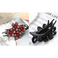 Kẹp Tóc Hình Hoa Đính Đá Thời Trang Xinh Xắn Cho Nữ - Phụ Kiện Tiệc, Du Lịch, Bình Thường, Thân Thiện Với Môi Trường