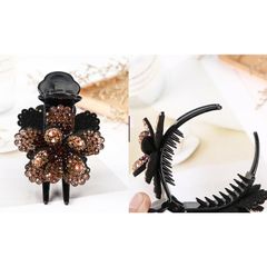 Kẹp Tóc Hình Hoa Đính Đá Thời Trang Xinh Xắn Cho Nữ - Phụ Kiện Tiệc, Du Lịch, Bình Thường, Thân Thiện Với Môi Trường