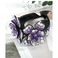Kẹp Tóc Hình Hoa Đính Đá Thời Trang Xinh Xắn Cho Nữ - Phụ Kiện Tiệc, Du Lịch, Bình Thường, Thân Thiện Với Môi Trường