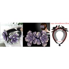 Kẹp Tóc Hình Hoa Đính Đá Thời Trang Xinh Xắn Cho Nữ - Phụ Kiện Tiệc, Du Lịch, Bình Thường, Thân Thiện Với Môi Trường
