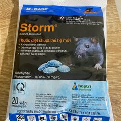Thuốc Diệt Chuột Storm 0.005% - Viên Nén Hàng Chính Hãng 20 Viên - Hiệu Quả Cao, An Toàn Cho Người và Vật Nuôi