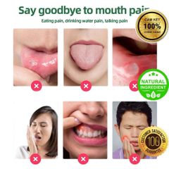 Chai Xịt Nhiệt Miệng Thảo Mộc - Giảm Đau, Ngăn Ngừa Lở Miệng và Loét Miệng - Kháng Khuẩn Tự Nhiên An Toàn cho Răng Miệng