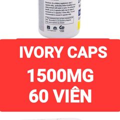 Viên Uống Trắng Da Ivory Caps 1500mg - Tái Tạo Da Sáng Khỏe Từ Bên Trong, Hỗ Trợ Ngăn Ngừa Lão Hóa, Mỹ 60 Viên