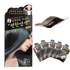 Hộp Gội Nhuộm Tóc Phủ Bạc Pyeonan Hàn Quốc - Combo 5 Gói, Thành Phần Tự Nhiên, Bảo Vệ Tóc Khỏe Mạnh, Nhuộm Nhanh, Dễ Dùng