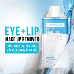 Nước Tẩy Trang Mắt Và Môi Maybelline Make Up Remover - Giúp Tẩy Sạch Mascara Cứng Đầu, Dành Cho Da Nhạy Cảm, Dịu Nhẹ
