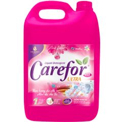 Nước Giặt Dưỡng Vải Carefor Hương Hoa Hồng 5L - Chống Nhăn Hiệu Quả, An Toàn Cho Da Nhạy Cảm, Giặt Sạch Vết Bẩn Cứng Đầu