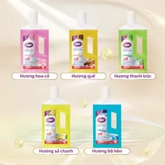 Nước Lau Sàn Đậm Đặc Obay 1000ml - Diệt Khuẩn, Chống Trơn Trượt, Hương Thiên Nhiên Tươi Mát, An Toàn Cho Trẻ Em