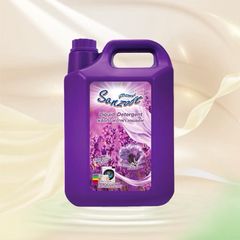 Nước Giặt Xả Vải Sanzoft Hương Hoa Violet Đậm Đặc 5L - Giữ Hương Thơm Lâu, Chăm Sóc Sợi Vải Tối Ưu