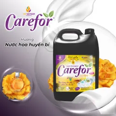 Nước Giặt Xả Carefor Hương Nước Hoa Huyền Bí 5L - Kháng Khuẩn, Khử Mùi, Bảo Vệ Vải, An Toàn Cho Da Nhạy Cảm, Sạch Thơm Mát