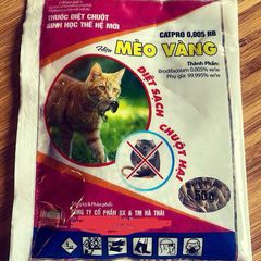 Combo 3 Gói Thuốc Diệt Chuột Sinh Học Mèo Vàng CATPRO 0,005RB 50g - Giải Pháp Kiểm Soát Chuột An Toàn, Hiệu Quả