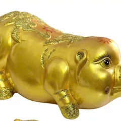 Tượng Heo Vàng Tài Lộc Phong Thủy - Biểu Tượng May Mắn & Sung Túc cho Kinh Doanh và Trang Trí Nhà Cửa