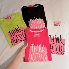 Áo thun So Cute Thái Lan - Mẫu Think Nữ Thời Trang Trẻ Trung, Chất Liệu Cotton Mềm Mại, Phong Cách Năng Động, Dễ Phối Đồ