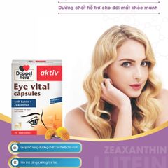 Viên Uống Hỗ Trợ Chống Mỏi Mắt Doppelherz Eye Vital - Tăng Cường Thị Lực, Bổ Sung Vitamin A, C, E, Hộp 30 Viên
