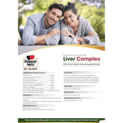 Viên Uống Giải Độc Gan Doppelherz Liver Complex 30 Viên - Hỗ Trợ Cải Thiện Chức Năng Gan, Giải Độc, Hạ Men Gan