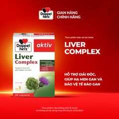 Viên Uống Giải Độc Gan Doppelherz Liver Complex 30 Viên - Hỗ Trợ Cải Thiện Chức Năng Gan, Giải Độc, Hạ Men Gan