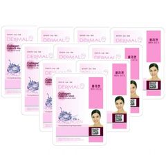 Mặt Nạ Dưỡng Da Collagen Dermal - 10 Miếng, Làm Trẻ Hóa Da, Cấp Ẩm, Phục Hồi Sắc Da, Phù Hợp Mọi Loại Da