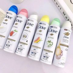 Xịt Khử Mùi DOVE Kháng Khuẩn & Lưu Hương 48H 150ML - Hương Thơm Dịu Nhẹ, Dành Cho Da Nhạy Cảm, Giúp Bạn Tự Tin Suốt Ngày
