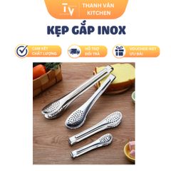 Kẹp Gắp Thức Ăn Inox Đa Năng - Thiết Kế Tiện Dụng Cho Món Nướng, Bánh, Đá, Dụng Cụ Nhà Bếp Hữu Ích (TV54)