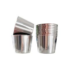 Ly làm đá inox, Ly đông đá inox 304 cao cấp siêu dày, ly làm bánh flan nhiều kích thước (TV454)
