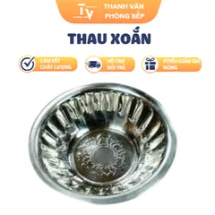 Thau Xoắn Inox Cao Cấp - Dụng Cụ Nhà Bếp Thông Minh 33x16x10cm - Sản Phẩm Gia Dụng Chất Lượng cao (TV1257)