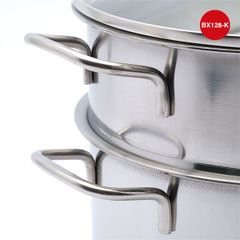 Bộ Xửng Hấp Inox 32cm - Dụng Cụ Nhà Bếp Bằng Inox 430 Chất Lượng Cao - TVKITCHEN (TV1452)