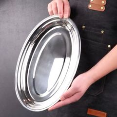 Dĩa Oval Sâu Cao Cấp Inox 45x26cm - Đồ Dùng Gia Dụng Nhà Bếp Chất Lượng Cao - TVKITCHEN (TV1474)