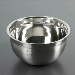 Thau Trộn Inox Chia Vạch 25cm - Dụng Cụ Nhà Bếp Cao Cấp TVKITCHEN - Đa Dạng Kích Thước, Chất Liệu Bền Bỉ (TV1477)