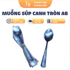 Muỗng Súp Canh Tròn AB 1 Lốc 10 Cái Cao Cấp (TV1446)