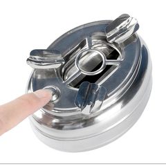 Gạt Tàn Inox Nắp Bấm - Thiết Bị Gia Dụng Mới Nhất Cho Căn Bếp Hiện Đại, Chất Liệu Cao Cấp, Dễ Dàng Sử Dụng (TV1459)