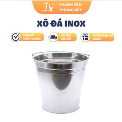 Xô Đá Inox Tiện Lợi Chắc Chắn 30x30x15cm - Dụng Cụ Gia Dụng Nhà Bếp Chất Lượng, Hàng Chính Hãng AP (TV1455)