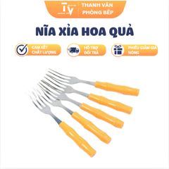 Nĩa Xỉa Hoa Quả Tiện Dụng Cán Nhựa Giả Trúc 10 Cái - Dụng Cụ Nhà Bếp Chất Lượng AP (TV1450)