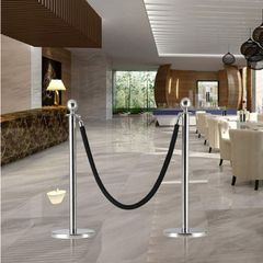 Cột Gác Cổng Inox Rào Chắn Chào Mừng Đa Dạng - Bảo Vệ Sảnh Khách Sạn, 95cm (Không Bao Gồm Dây) (TV1354)