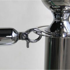 Cột Gác Cổng Inox Rào Chắn Chào Mừng Đa Dạng - Bảo Vệ Sảnh Khách Sạn, 95cm (Không Bao Gồm Dây) (TV1354)
