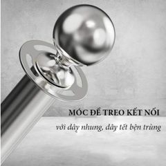 Cột Gác Cổng Inox Rào Chắn Chào Mừng Đa Dạng - Bảo Vệ Sảnh Khách Sạn, 95cm (Không Bao Gồm Dây) (TV1354)