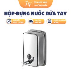 Hộp Đựng Nước Rửa Tay Inox 500ml - Thiết Kế Hiện Đại, Chất Lượng Cao, Đồ Gia Dụng Nhà Bếp TVKITCHEN (TV1377)