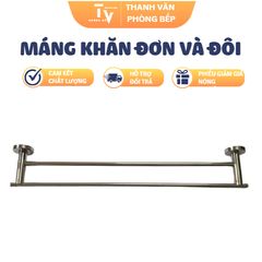 Máng Khăn Inox Đơn và Đôi - Dụng Cụ Bếp Chất Lượng Cao, Nhiều Kích Cỡ - TVKITCHEN (TV1345-1)