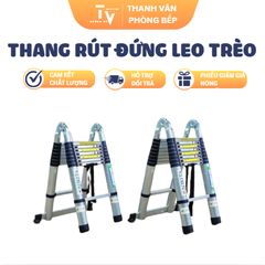 Thang Rút Đứng Leo Trèo Tiện Lợi, Hợp Kim Nhôm, Tải Trọng 150kg - Dụng Cụ Gia Dụng Cho Nhà Bếp TVKITCHEN (TV1342)