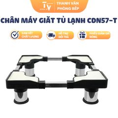 Chân Đỡ Máy Giặt và Tủ Lạnh Loại Lớn CDN57-T 12CM - Chất Liệu Inox Chịu Tải 300Kg, Dụng Cụ Tiện Ích Nhà Bếp (TV1238)