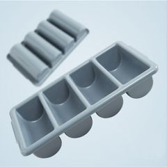 Khay Rack Đựng Dao Kéo 4 và 8 Ngăn - Giải Pháp Tổ Chức Tiện Lợi Cho Nhà Bếp - Chất Liệu Nhựa PP, Màu Ghi