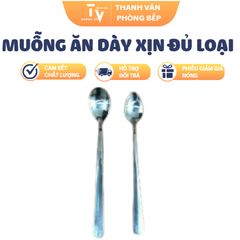 Muỗng Ăn Inox Dày Chất Lượng Cao - Bộ 10 Cái Cho Nhà Hàng và Gia Đình - Dụng Cụ Nhà Bếp Thông Minh TVKITCHEN (TV1447)
