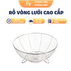 Rổ Vòng Lưới Inox Cao Cấp - Đồ Gia Dụng Nhà Bếp Thông Minh, Kích Thước 30x16x11cm, Hàng Chính Hãng TVKITCHEN (TV1272)