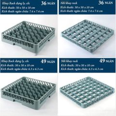 Khay Rack đựng ly, cốc nhiều ngăn chất liệu nhựa PP (TV1385)