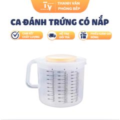 Ca Đánh Trứng Nhựa Có Nắp 2.5L - Dụng Cụ Nhà Bếp TVKITCHEN Tiện Lợi, Lý Tưởng Cho Làm Bánh và Pha Chế (TV1431)